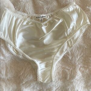 For Love And Lemons Satin Cream Panties #32